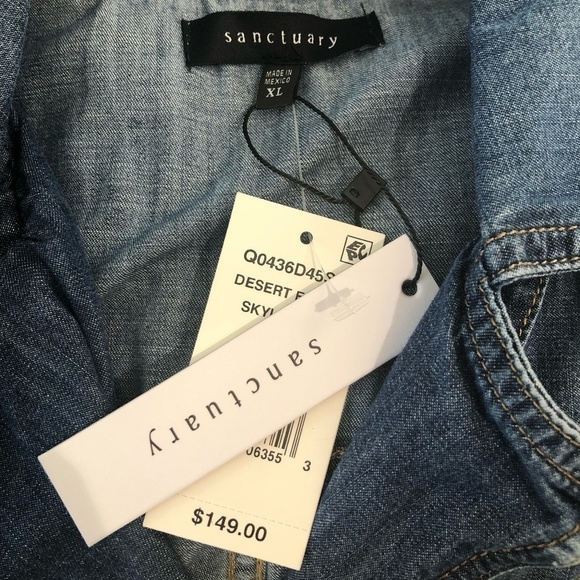 SANCTUARY CLOTHING Romper Women's Size XL Blue Scout Desert Escape NWT - Picture 7 of 12